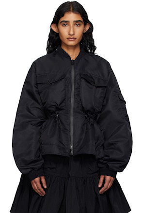 Black Birdie Bomber Jacket