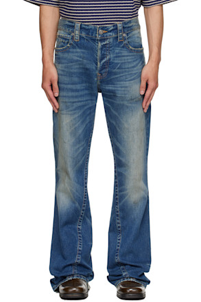 Blue Jimmy Sioux Twisted Flare Jeans