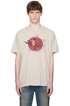 Taupe Freddie 'La Gentlemens Club' T-shirt