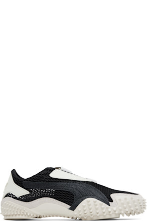 Black & Gray Mostro Mesh Sneakers