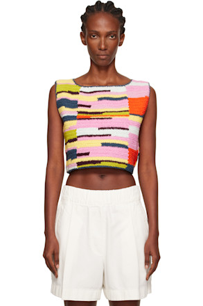 Multicolor Crochet Sleeveless Top