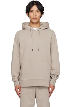 Gray Sleeve Logo Hoodie