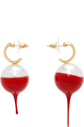 Dipped Pearl Earrings