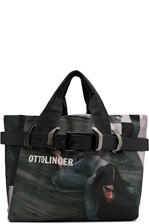 Multicolor Maxi Belted Tote