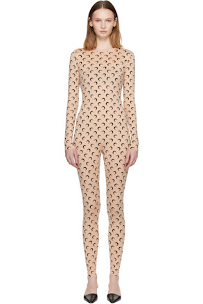 Tan Recycled Jersey Moon Catsuit