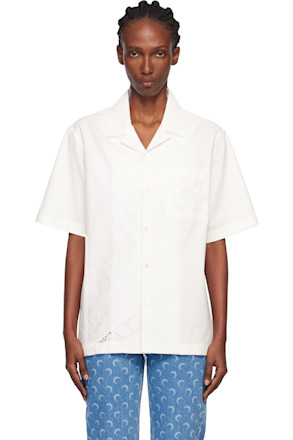 Off-White Regenerated Household Linen S/S Bowling Shirt