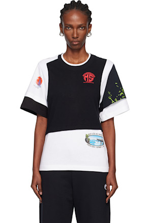 Regenerated Graphic Jersey Layered T-shirt