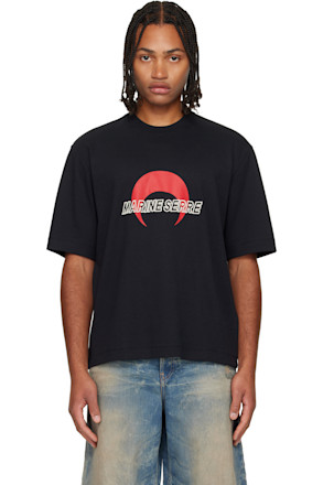Black MS Sports Jersey T-shirt