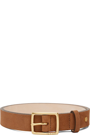 Tan Boyfriend Suede Belt