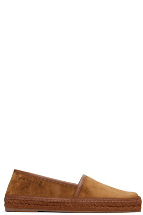 Tan Suede Calf Smooth Calf Espadrilles