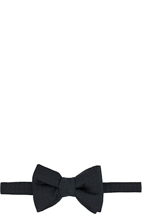 Black Polka-Dot Bow Tie