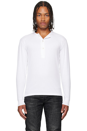 White Rib Henley