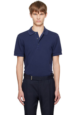 Blue Piquet Polo