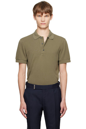 Khaki Piquet Polo