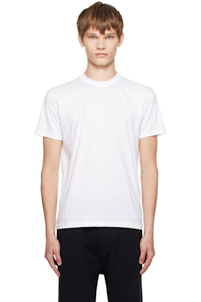 White Lyocell Cotton Crewneck T-shirt