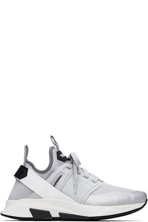 Gray Neoprene Suede Jago Sneakers