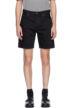 Black Seth Denim Shorts