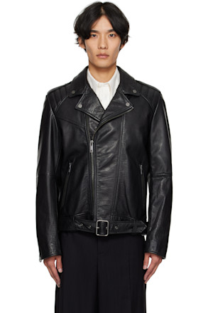 Black Leather Biker Jacket