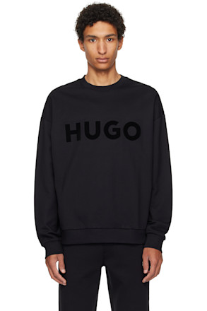 Black Oversize-Fit Sweatshirt