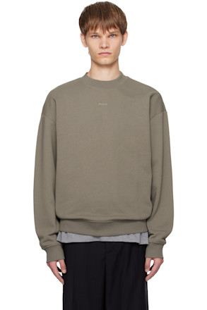 Taupe Relaxed-Fit Sweatshirt