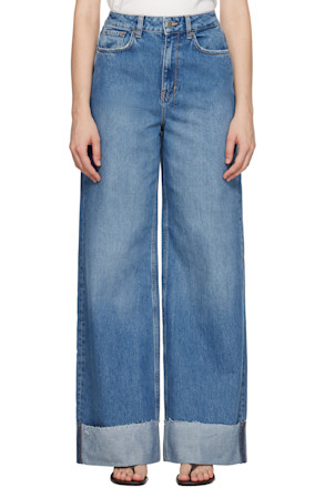 Blue Strider Tidal Cuffed Jeans