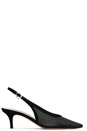 Black Slingback 55 Heels