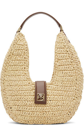 Beige & Brown Lou Monogram Bag