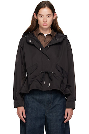 Black Noizay Hooded Parka Jacket