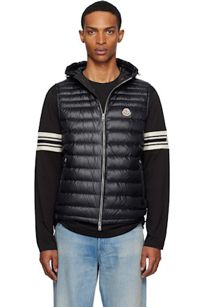Black Orant Hooded Down Vest