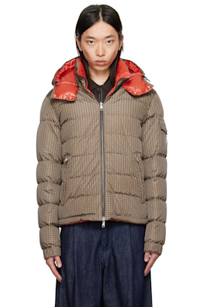 Brown & Orange Jonage Reversible Short Down Jacket