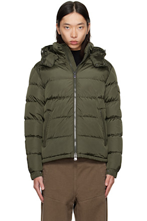 Khaki Maya Matte Short Down Jacket