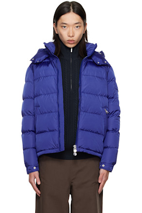 Blue Maya Short Down Jacket