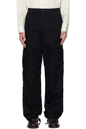 Black Regular Cargo Pants