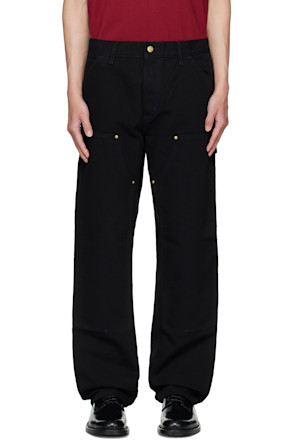 Black Double Knee Trousers