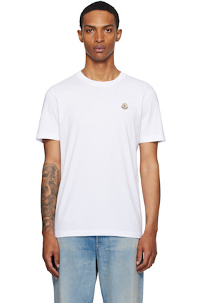 Three-Pack Multicolor Logo Patch Cotton T-shirts