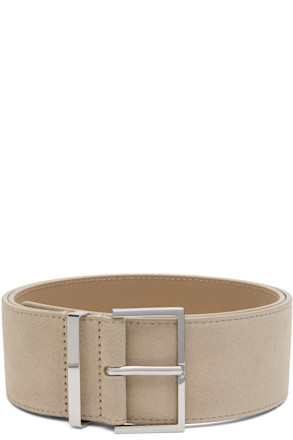 Gray Evro Suede Leather Belt