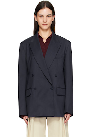 Navy Newark Double Breasted Blazer