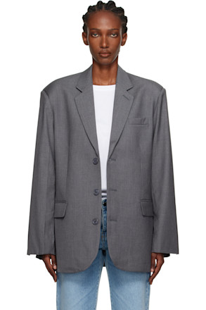 Gray Gelso Oversized Blazer