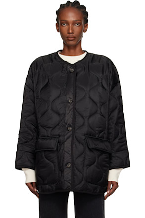Black Teddy Quilted Jacket
