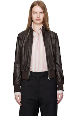 Brown Tobias Leather Jacket