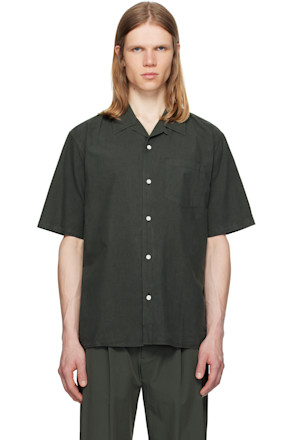Green Carsten Cotton Tencel Shirt