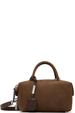 Brown Holdalls Suede Bag