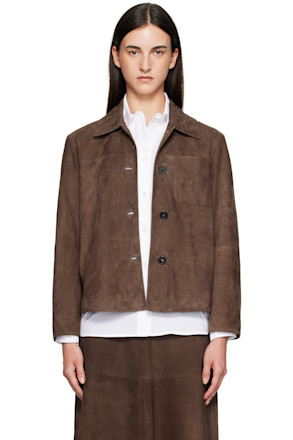 Brown Cloe Suede Jacket