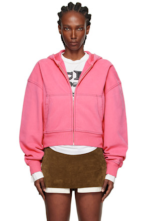 Pink Zip-Up Hoodie