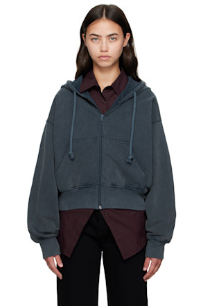Blue Zipper Hoodie