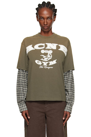 Khaki Layered Logo T-shirt