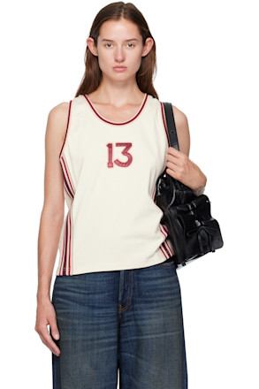 Off-White Embroidered-Logo Tank Top
