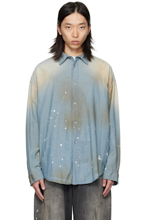 Blue Button-Up Shirt