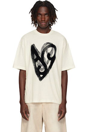 White Flocked Logo T-shirt