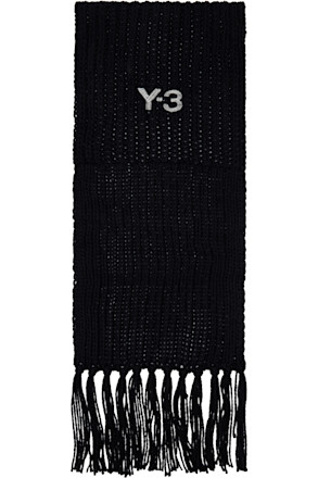 Black Oversized Chunky Knit Scarf
